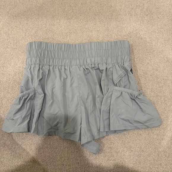 Free People Get Your Flirt On Shorts Grey - Picture 2 of 7